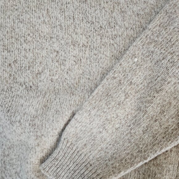 Vintage 90s Eddie Bauer Women's Wool Beige Rose Flower Sweater size medium - Picture 7 of 8